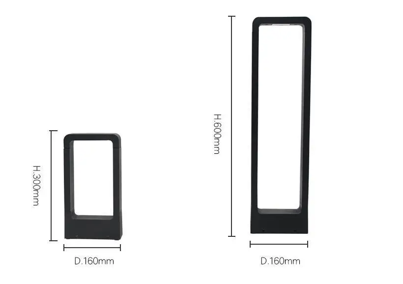 IP65 Водонепроницаемый хорошо продаваемый светодиодный фонарь в виде столбика для ландшафтного сада двора квадратный наружный светильник 15 Вт монолитный блок светодиодов для газона лампа
