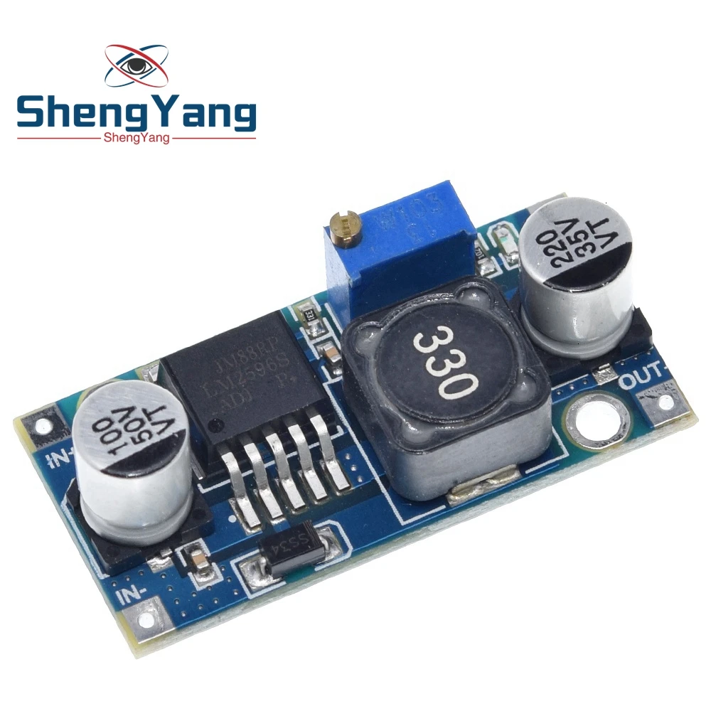 ShengYang 1 шт. LM2596 LM2596S DC-DC Регулируемый понижающий модуль питания, высокое качество