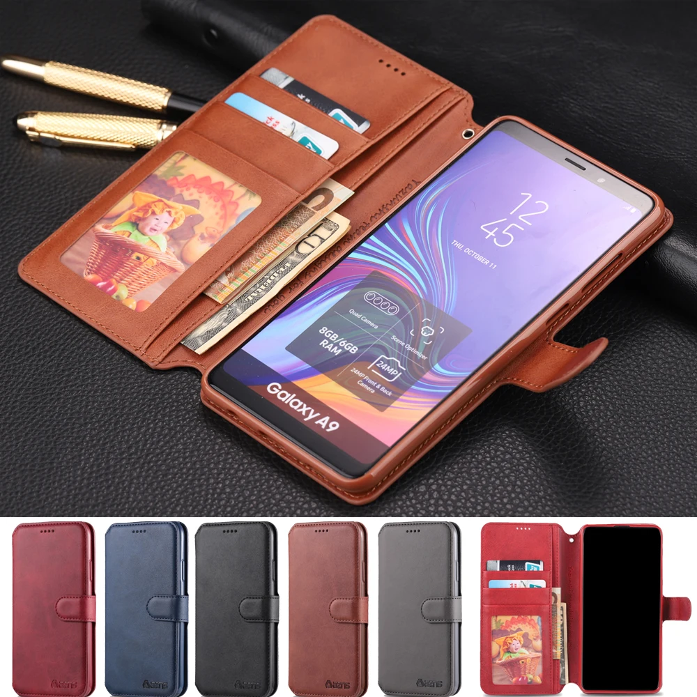 Чехол с откидной крышкой для A7 2018 A750 Крышка samsung Galaxy A6 A6s A8 плюс J82018 A8s A9 Star S8 S9 Plus Fundas