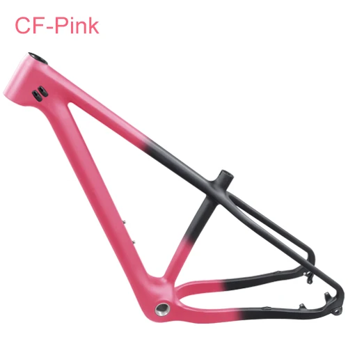 Front Pink Gradient Карбоновая рама для велосипеда 26er, карбоновая рама для велосипеда mtb Fatbike 26 × 4,8, карбоновая рама для горного и снежного велосипеда, рама для шоссейного велосипеда - Цвет: Front Pink Gradient