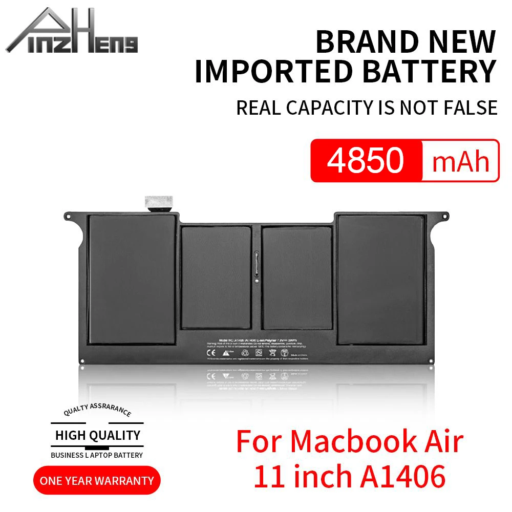 Аккумулятор для ноутбука PINZHENG Apple MacBook Air 11 '&#x27A1465 2012 MC968 MC969 A1370 2011 Сменный