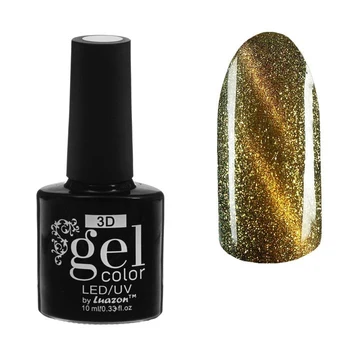 

Gel polish for nails 3D, three-phase LED / UV, under a magnet, 10ml, color 7-010 chameleon gold