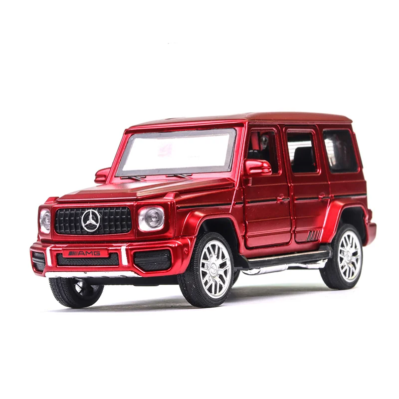 1:32 Mercedes-Benz G63 модель автомобиля из сплава с вытягивающимся задним сиденьем и музыкальной моделью игрушки для детей Подарки для детей - Цвет: No Original Box