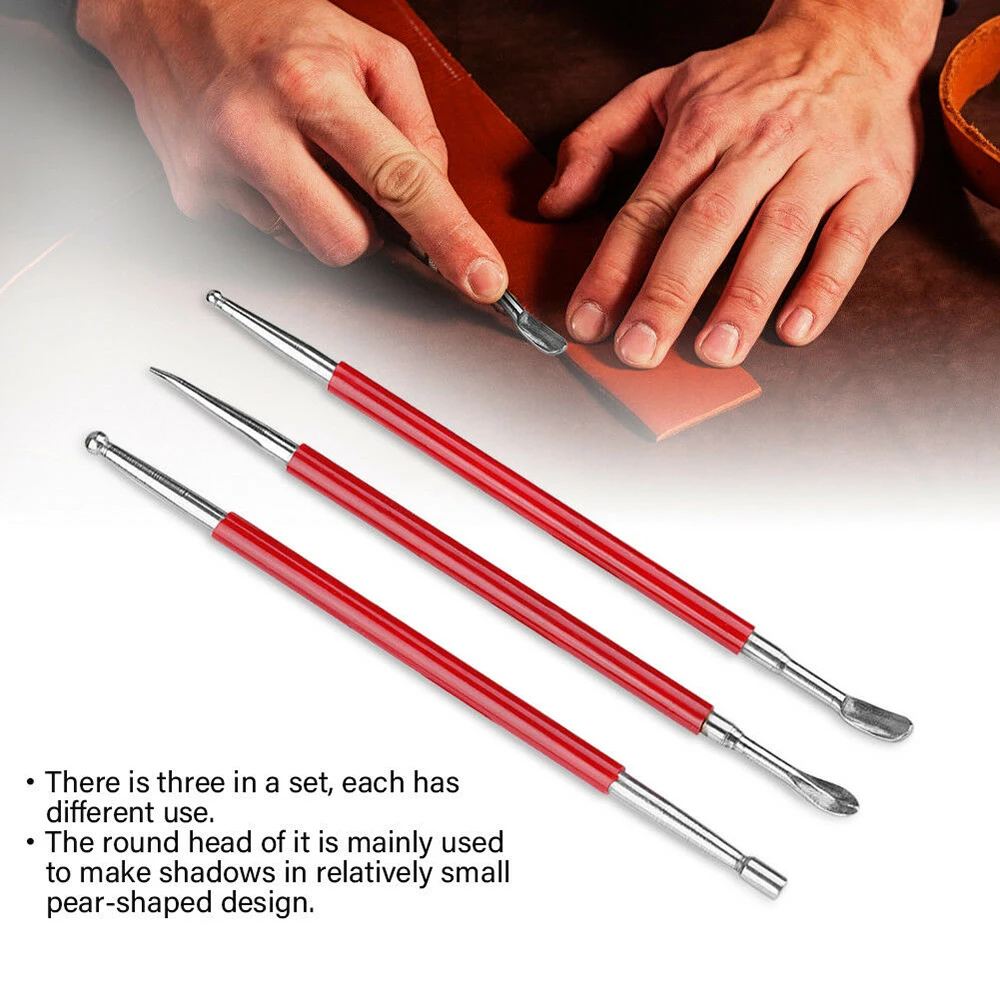 Three Red Rubber Sleeves Aluminum Rods Mud Sculptures Clay Tools Soft 3D Color Sculpture Set Tool | Дом и сад