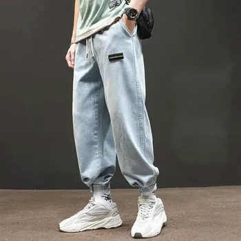 

2019 pants, autumn jeans, men's loose Korean boys, men's legs, men's pants.