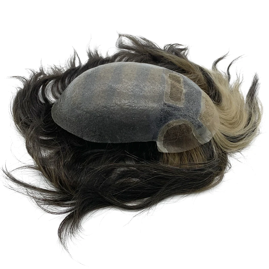Изготовленный на заказ Т цвет популярные мужские кружева замена волос для накладка из искусственных волос для мужчин