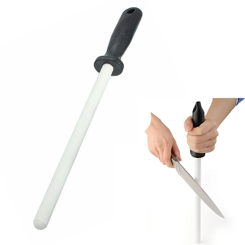 8/10/12inch Ceramic(zirconia) Rod Knife Sharpener With ABS Handle