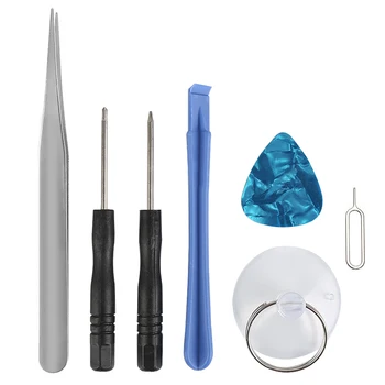

7 in 1 Mobile phone repair tools kit Tweezers card needle for IPhone xiaomi Samsung Hand repair tools set accessories Tool parts