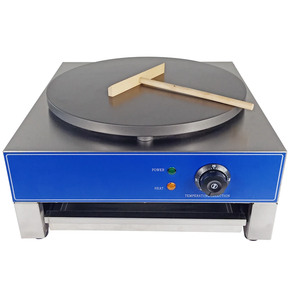 

3KW Commercial Electric Crepe Maker Nonstick Grain Frying Machine For Spring Roll Egg Roll Pancake Baking Machine Frying Pan