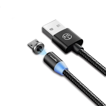 

CaseMe Micro USB to USB Magnetic Charging Cable for Series 1, Quick Charge Magnet Charger Cable Length : 1m(Silver)