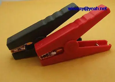 DHL/EMS 100 шт пластиковое крепление для автомобильного аккумулятора кабели Аллигатор зажимы аварийное зарядное устройство Clamp-A7
