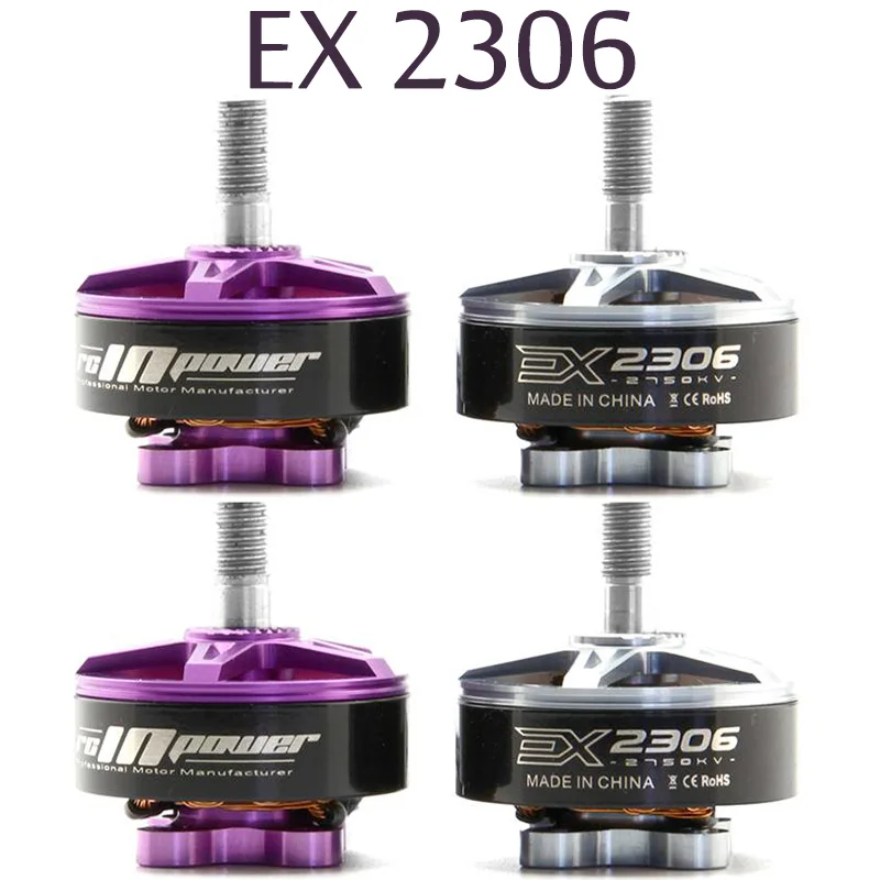 4 шт. RCINPOWER EX2306 2550KV 2750KV 3 5S CW бесщеточный двигатель с резьбой для радиоуправляемого