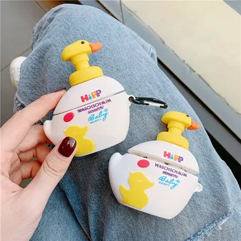 

Funny Duck Phone Case For Apple Airpods 2/1 Cover Cute Cartoon Silicone Charging Box Cases For airpod Bluetooth Earphone Capa