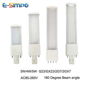 

50Pcs 6W 7W 8W led lamp bulb G23/GX23/2G7/2GX7 commercial shopping malls using replace CFL light AC 85-265V