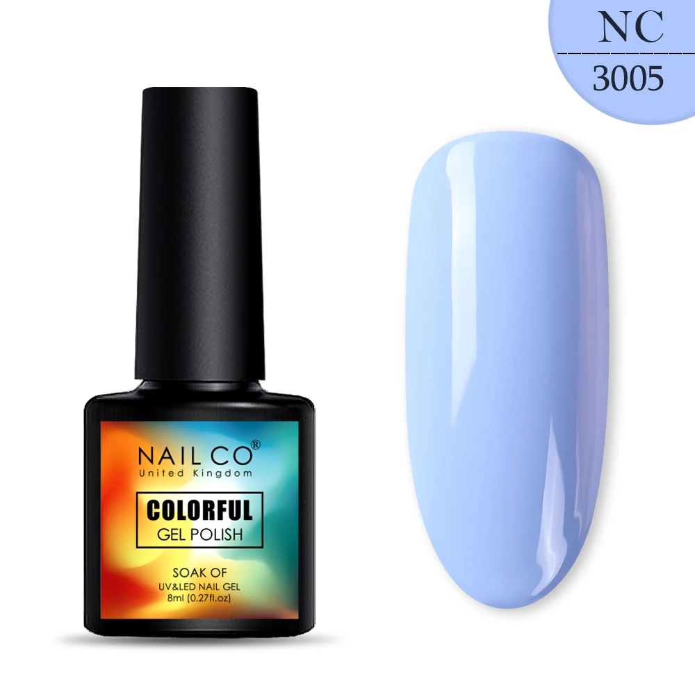 NAILCO, 8 мл, 130 цветов, Гель-лак для ногтей Lucky color, Гель-лак для ногтей, дизайн ногтей, Гель-лак Esmalte Nails Lak Hybrid Soak Off - Цвет: 3005