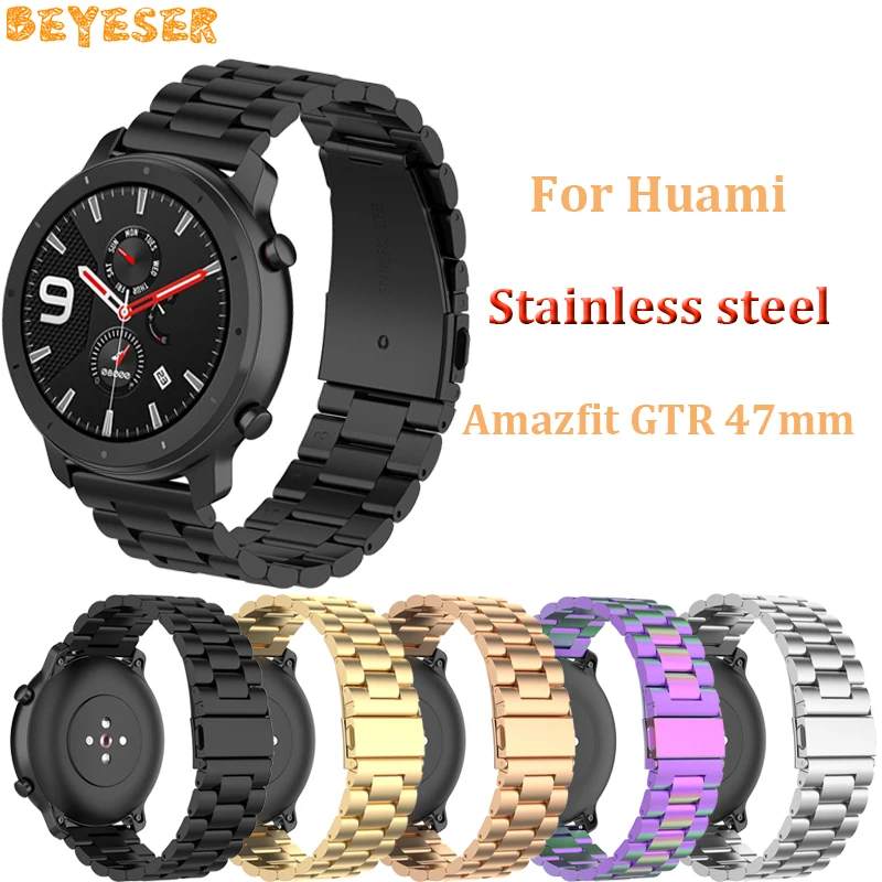 

Stainless steel wristband For Huami amazfit GTR 47mm watch strap For Huami GTR 47mm TPU Protector case Smart watch Accessories