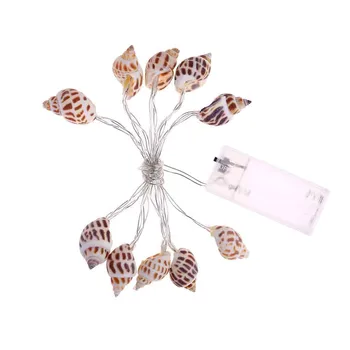 

10/20 LED Unique Conch Shapes Light String Home Festival Party Indoor Room Desktop Decoration Light String Ourdoor Garden Lights