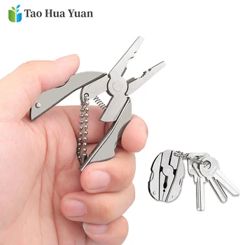 

Portable/Mini EDC Multifunction Folding Plier 2CR13 Foldaway Knife Keychain Screwdriver Outdoor Camping Survival Hand Tools AAA
