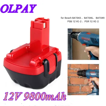

New 12V 9800mAh Ni-MH Battery for Bosch 12V Drill GSR 12 VE-2 GSB 12 VE-2,PSB 12 VE-2 BAT043 BAT045 BTA120 26073 35430