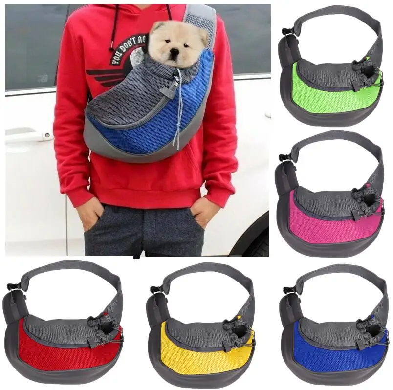 Сумка на плечо для домашних животных, рюкзак для собак на груди, переносная сумка для собак, кошек, дышащая сумка для щенков, сумка для путешествий