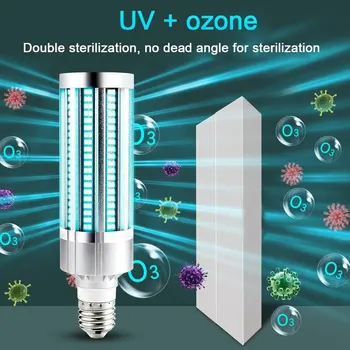 

LED UV Lamp Corn Lamp Aluminum Alloy Embedded Bulb Lamp Cleaning Eliminator Device Tools 60W