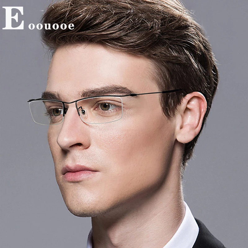 7g Glasses Frame Men Pure Titanium Glasses Frame Ultralight For Men's