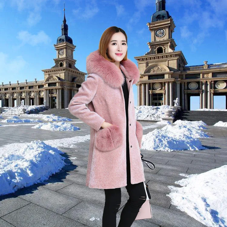 Bont Faux Winter Jas Vrouwen Lange Roze Pluizige Jas Nep Bontjassen Warme Jas Fall 2020 Chamarras De Mujer KJ889 S Bont Faux Winter Jas Vrouwen Lange Roze Pluizige Jas Nep Bontjassen Warme Jas Fall 2020 Chamarras De Mujer KJ889 S