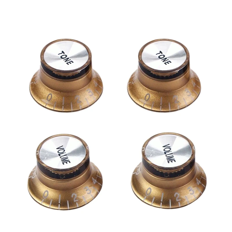 

Set Gold Top Hat Knob for Gibson for Les Paul Gold Foil Button