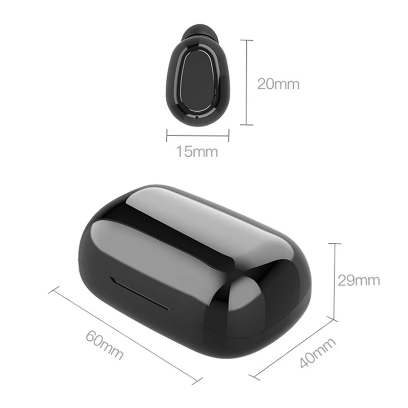 Bluetooth Headset TWS HiFi Stereo Wireless Bluetooth Headset Sports Earphone for iPhone for Xiaomi Samsung Smartphone