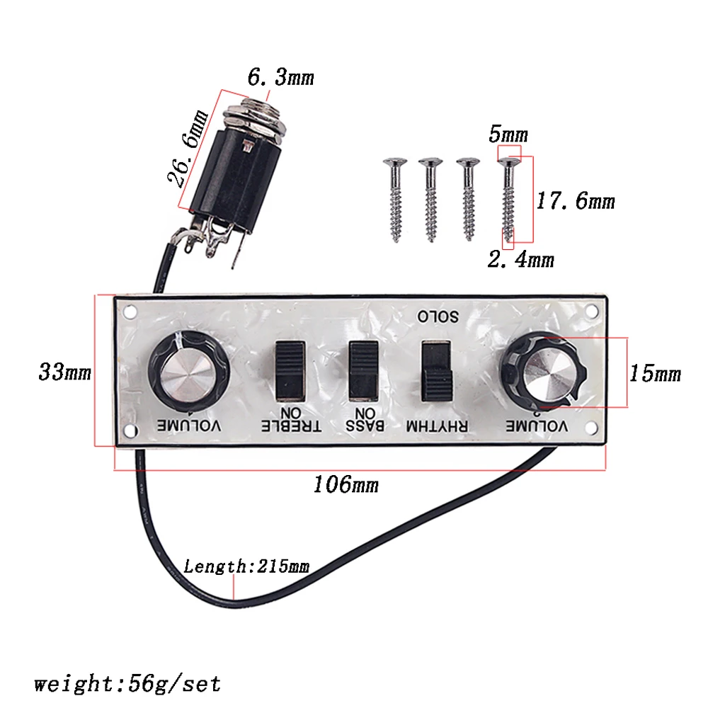 

Wired Loaded Electric Guitar Control Plate Part Metal Guitar Circuit Board