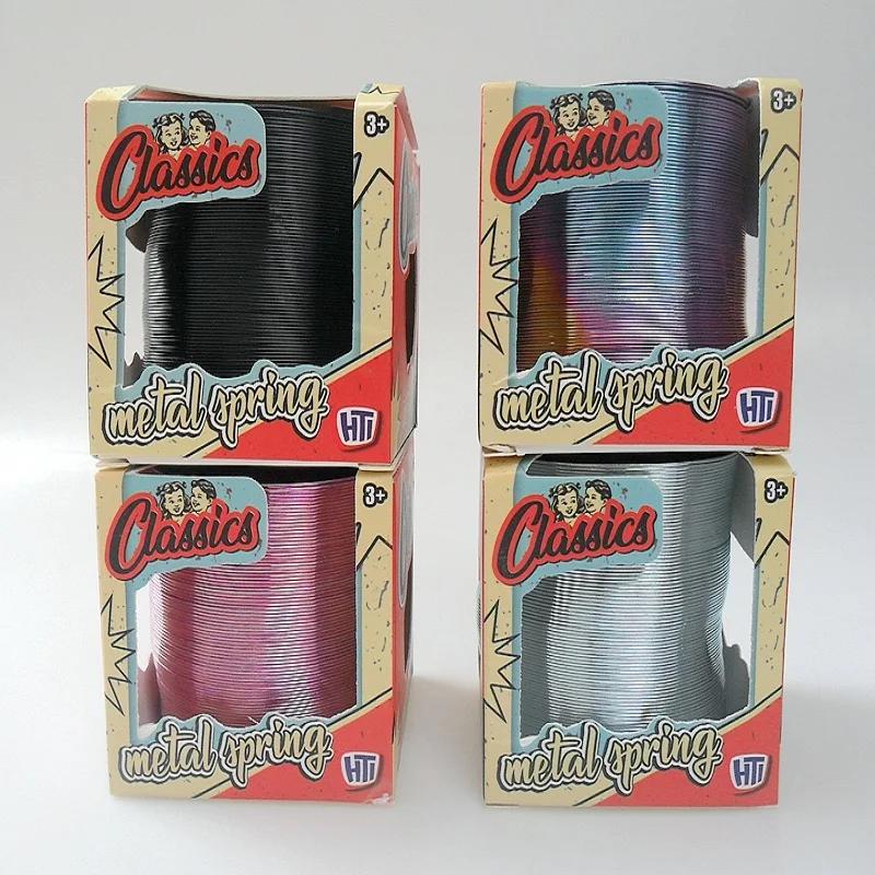 

Multiple Steel Metal Rainbow Originals Stairs Walking Slinky Spring Circle Children Science Toys Magic Spring