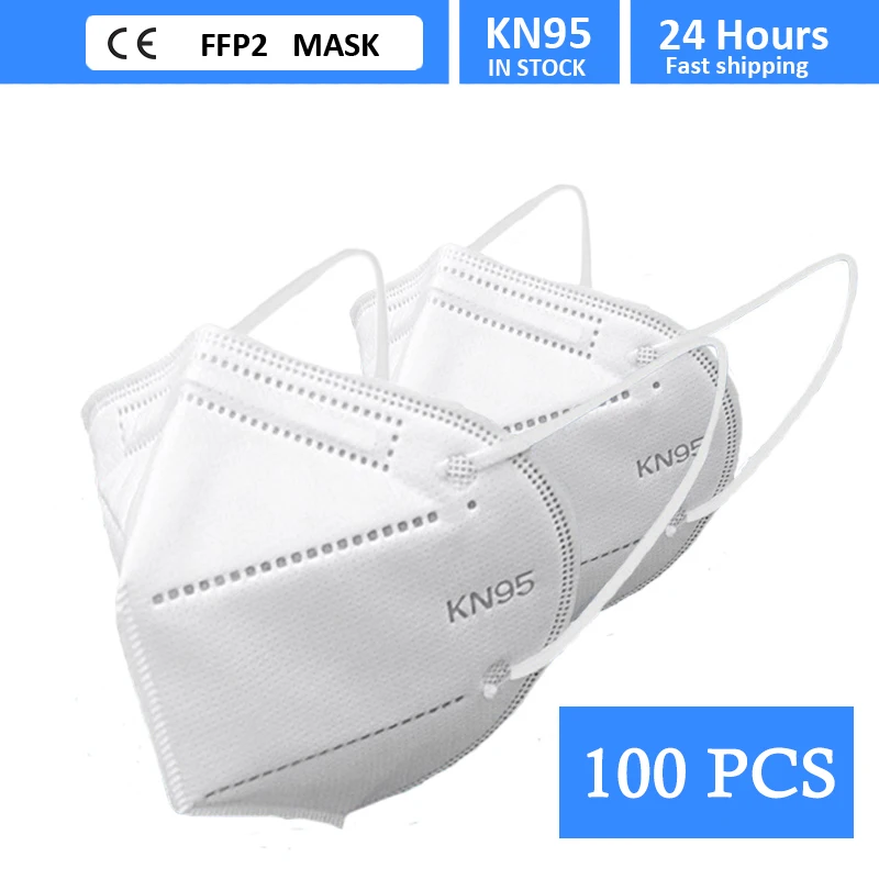 100PCS FFP2 face mask KN95 facial masks filtration maske dust mask mouth mask protect Anti-flu mascarillas masque tapabocas 1