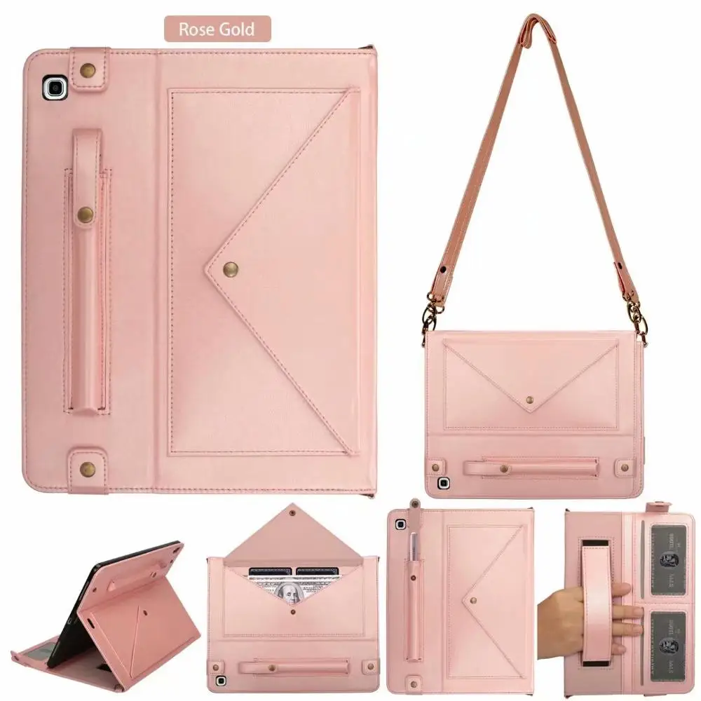 Multifunction Shoulder Bag For Samsung Galaxy Tab S5e 10.5" SM-T720 T725 Case Cover Wallet Leather Tablet Case Envelope Pouch-0