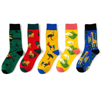 

Harajuku Animal Funny Socks Plant Cute Socks Women Ostrich Leopard Creative Crazy Chaussette Femme