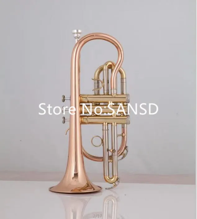 

High Quality Bach Bb Tune Cornet Horn Phosphorous Copper Trumpet Professional Musical Instrument With Case Free Shipping