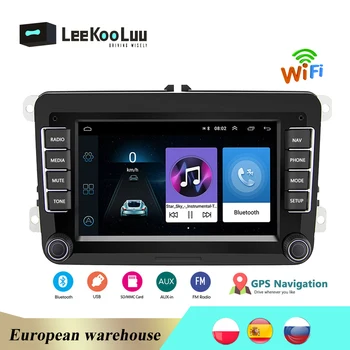 

LeeKooLuu 7" Android Car Multimedia Player WIFI GPS Navigation FM Autoradio 2 Din Car Radio For Skoda VW Passat B6 Polo Golf 4