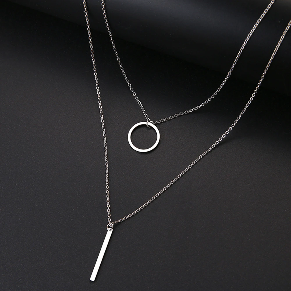 Double Layered Gold Necklace - Image 4