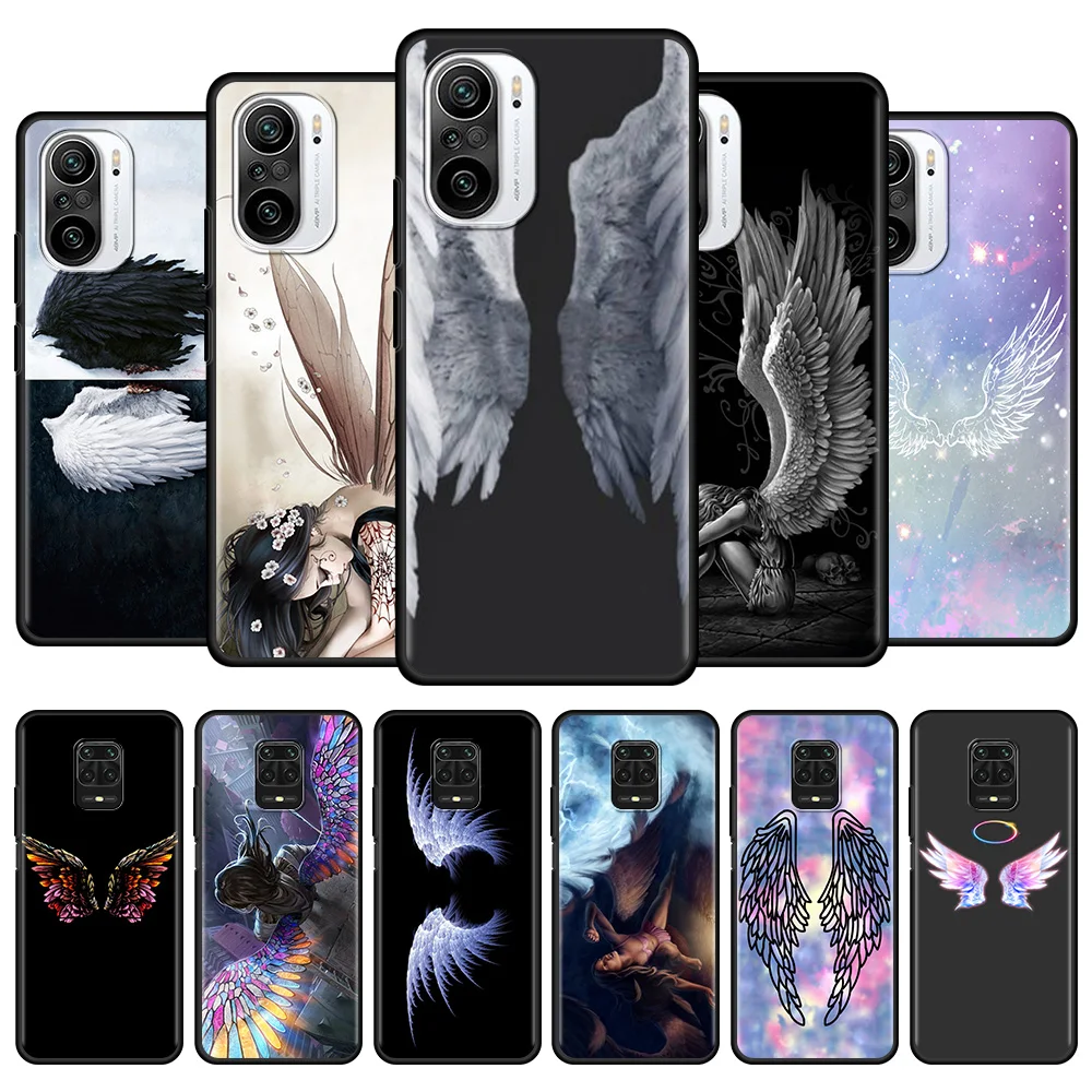 Чехол для телефона Xiaomi Redmi 9C 9A 8 7A 8A 9 Prime Power 7 6A K30 K20 K40 Pro Plus 9T 9i 6 Coque Angel Wings | Мобильные