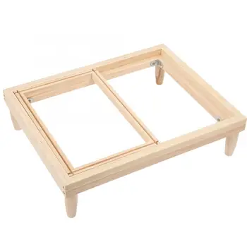 

Embroidery Frame Set Pine Wooden DIY Needlecraft Cross Stitch Machine Sewing Machine Presser Foot Frame Household Sewing Tools