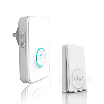 

self powered Waterproof Wireless DoorBell night light no battery US plug home Cordless Door Bell
