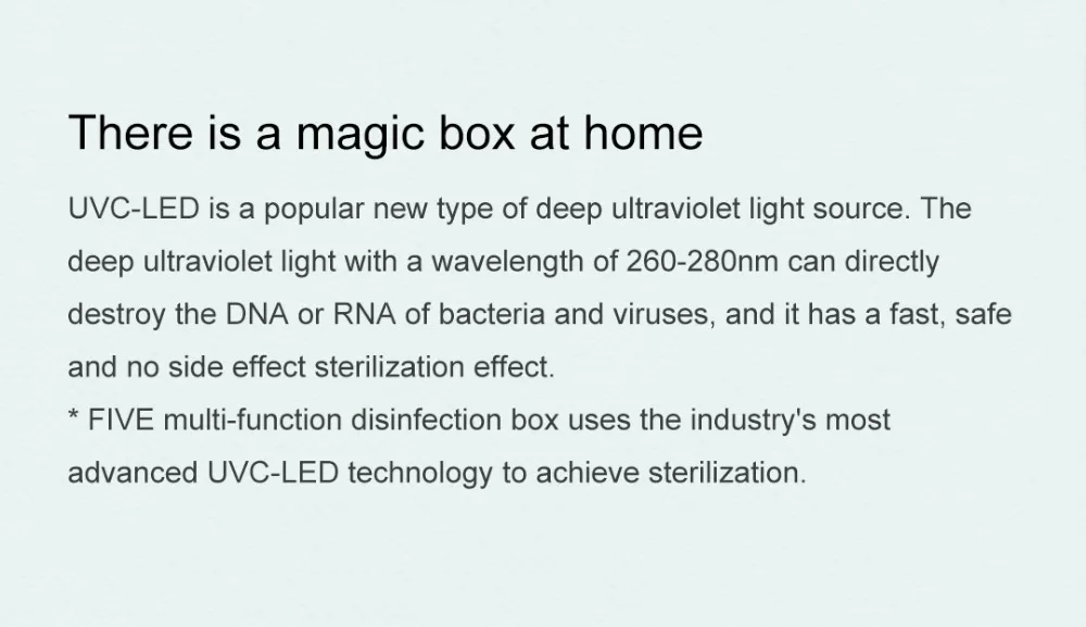 Xiaomi Mi FIVE Multifunctional Sterilizing Box