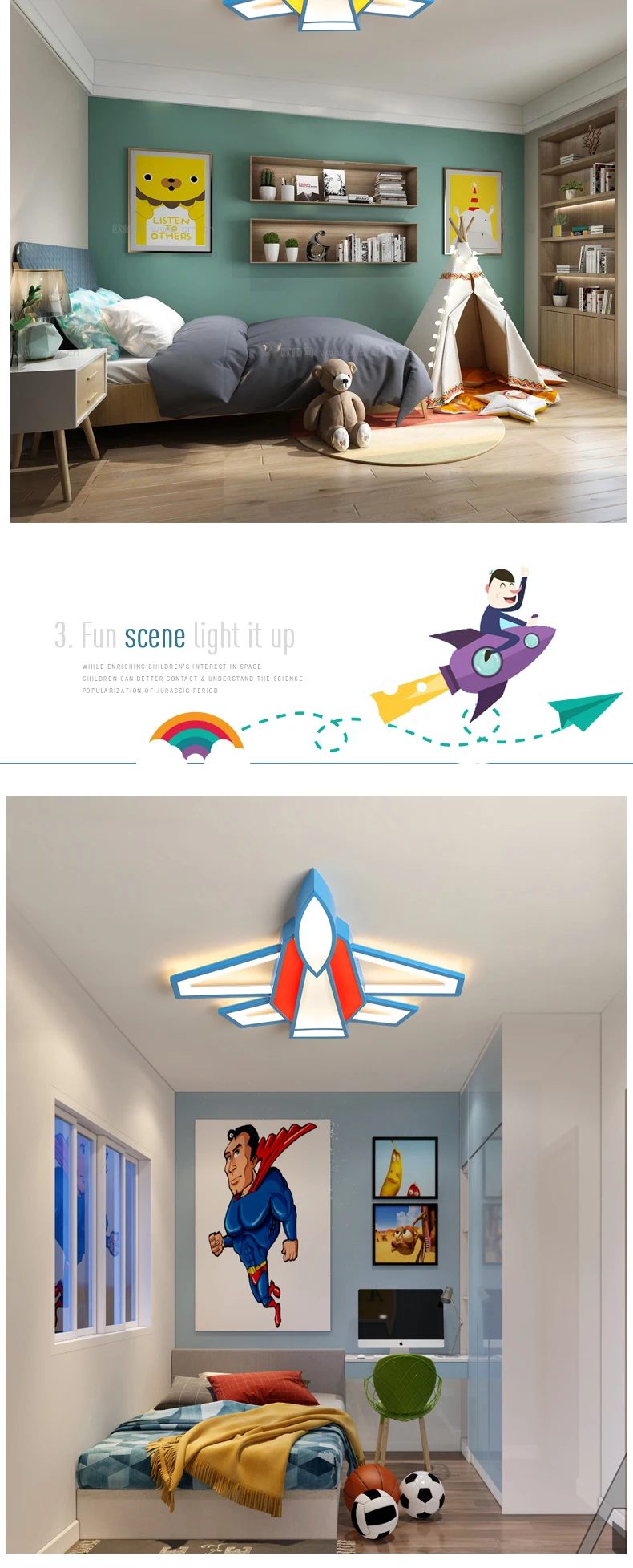 Креативные воздушные люстры потолочные для детской комнаты детская спальня современная люстра домашнее украшение светодиодная люстра освещение
