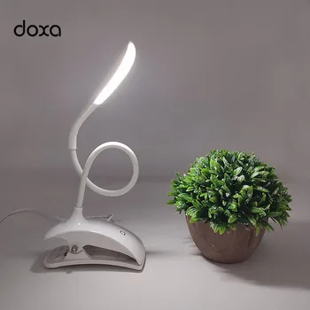

LED Desk Lamps Mini Dimmable Plug-in USB Charging Table Lamp GY245 Adjustable Touch Control Clip Lampara Escritorio For Reading