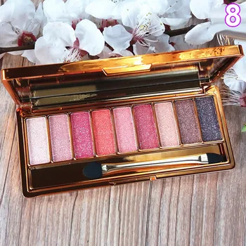 

Newly 9 Colors Glitter Eyeshadow Eye Shadow Palette Makeup Cosmetic with Brush Set CTN88