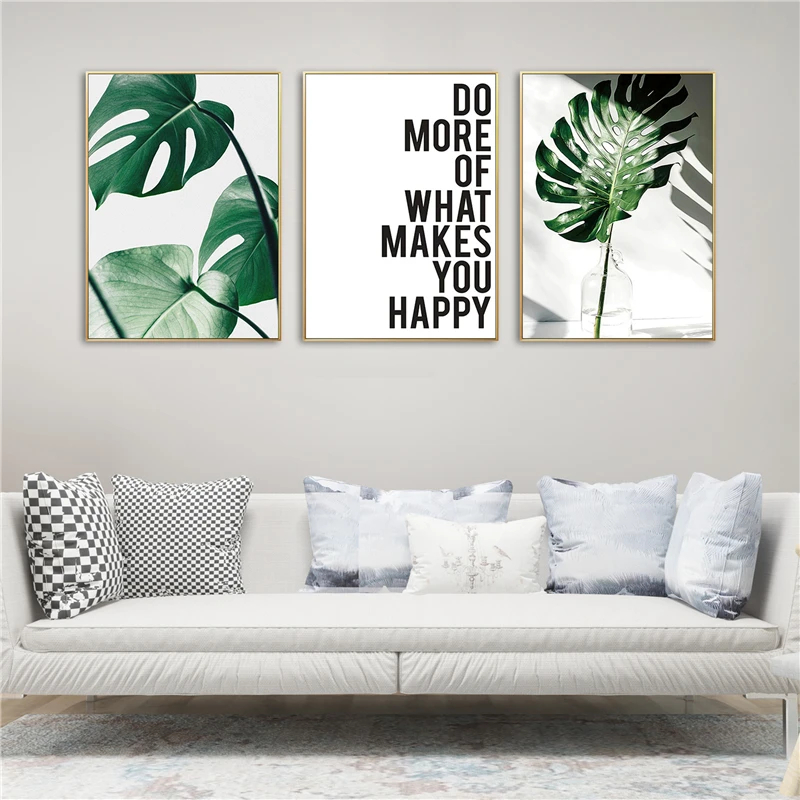 SEAAN-Nordic-Pineapple-Green-Leaves-Canvas-Painting-Wall-Art-Home-Decoration-Posters-and-Prints-Plant-Pictures