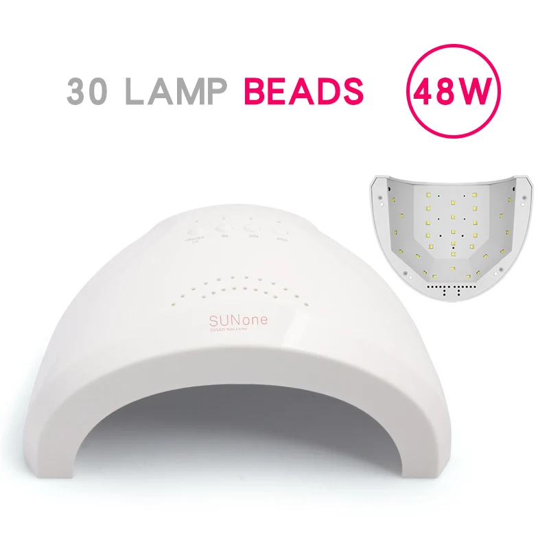 Secador de Unhas de Lâmpada Contas para Cura Ferramenta para Unhas de Dedo Peças Rápida Luz Solar uv Led 48w 30 14 Secadores de unhas