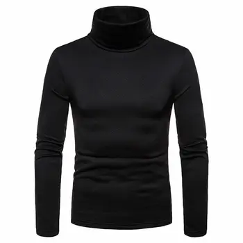 

Mens Casual Cotton Turtle Neck Turtleneck Sweater Stretch jumper M L XL 2XL