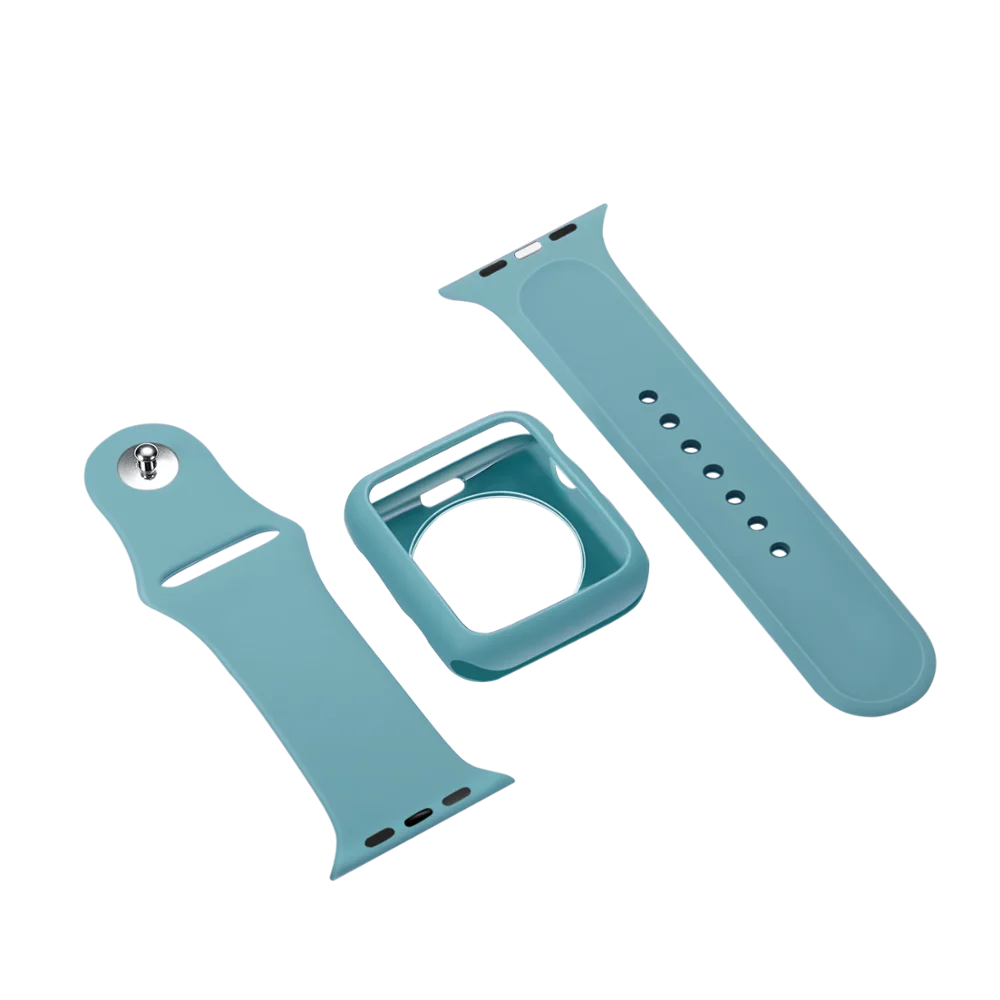 Мягкий силиконовый ремешок для наручных часов Apple Watch полос 4/3/2/1 Спортивный браслета из нержавеющей стали смарт-браслет для наручных часов iwatch, 44/42/40/38 мм аксессуары ремень - Цвет ремешка: Official green