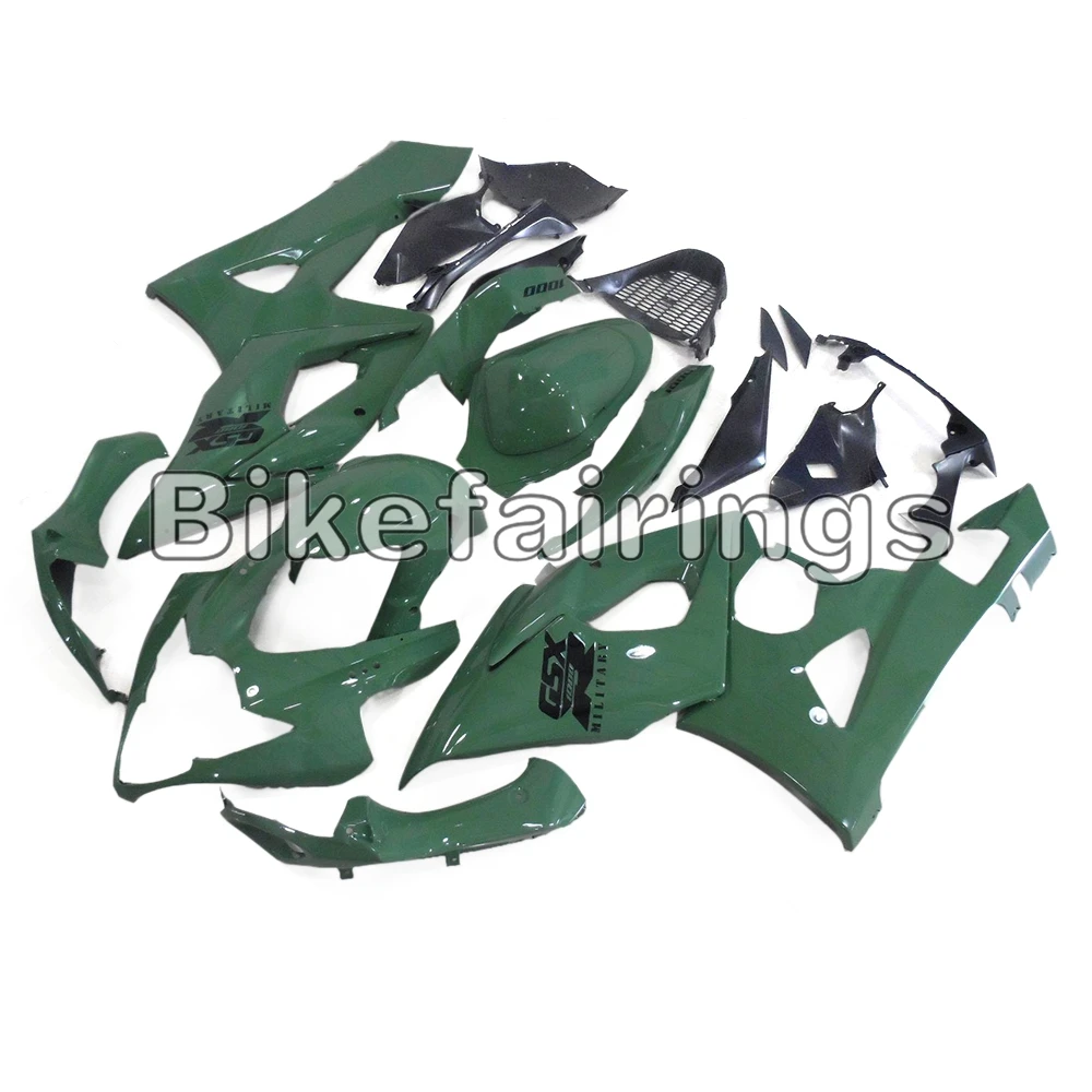 Gloss army green Cowlings для Suzuki GSXR1000 2005 2006 05 06 пластиковые панели Обтекатели корпуса КОРПУСА Чехлы комплект