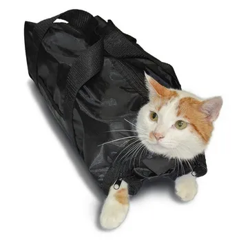 

Cat Grooming Bath Bag Cat Bag for Pet Bathing Nail Trimming Injecting Anti Scratch Bite Restrain Pet Cleaning Supplies Mesh Bag